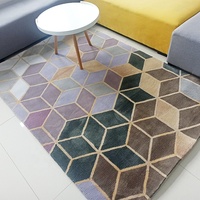 Tapis de porte fait main en laine de luxe au design chinois Tapis floraux personnalisés Tapis de chambre