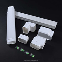 Gaine de câble en PVC blanc, mini gaine de câblage, accessoires de câblage