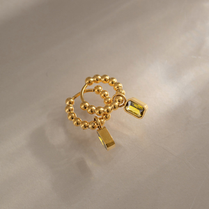 J&D Jewelry - Pendientes de Aro Huggie Cuadrados <span class=keywords><strong>Verdes</strong></span> con Circonita, Chapados en Oro de 18K, de Acero Inoxidable, Resistentes al Agua, Joyería Elegante para Mujer - Product Image 5