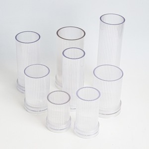 Cetakan Tulang Rusuk Silinder Kolom Romawi Bulat Akrilik, untuk Pembuatan Lilin Plastik Geometris Panjang Cetakan Pilar Lilin 3D - Product Image 4