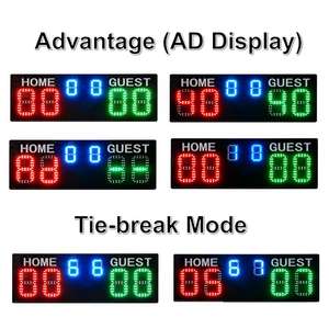 Compteur de Points Numérique Portable Rechargeable pour Padel avec Télécommande Montre-Bracelet, Tableau d'Affichage Électronique de <span class=keywords><strong>Tennis</strong></span> - Product Image 4