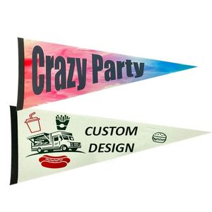 Multicolor Felt Advertising High School Vintage Sports Team Custom Hanging Wool Flag Blank Felt Pennants - Product Image 1