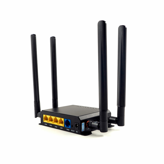 300Mbps 2.4G SOHO Enterprise Router with SIM Slot Mobile Hotspot QOS VPN Openwrt USB SMA Antennas Firewall-Unlocked