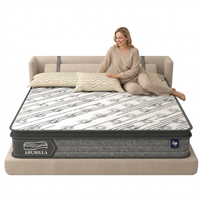 Matelas Abubilla King 14 pouces, matelas de luxe pour hôtel, matelas 7 zones, matelas orthopédique hybride, Colchones Materasso
