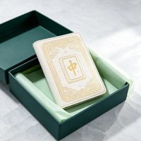 Étui de protection minimaliste en cuir PU pour cartes de Mahjong, idéal pour les voyages, pochette pour jeu de société