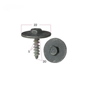 Vis autotaraudeuses à tête hexagonale 5x20mm avec rondelle de 22mm <span class=keywords><strong>pour</strong></span> BMW 07149213164 - Product Image 1