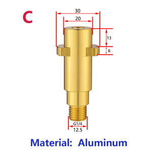 Adaptateur à filetage mâle et connecteur de canon à <span class=keywords><strong>mousse</strong></span> femelle de 1/4 "de <span class=keywords><strong>mousse</strong></span> de neige pour nettoyeur haute pression de <span class=keywords><strong>voiture</strong></span> <span class=keywords><strong>Karcher</strong></span> série K - Product Image 4