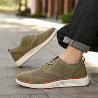Nouvelles chaussures décontractées légères à lacets pour hommes, idéales pour l'été, avec absorption des chocs et respirabilité, en maille tricotée, pour le dropshipping transfrontalier.