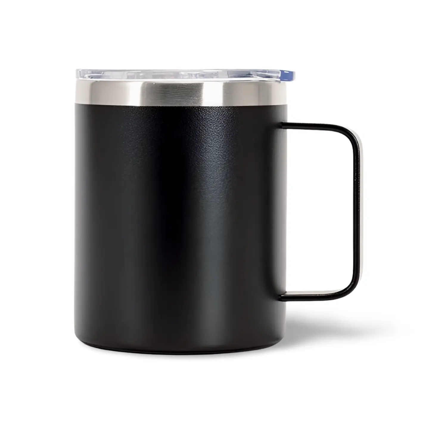 Tasse isotherme sous vide en acier inoxydable de 14 oz avec logo personnalisé tasse de café de camping et de voyage de 14 oz avec poignée