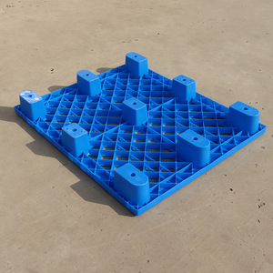 1210 Thickened Grid Plastic Pallet 9-Legged For Forklift Warehouse Logistics Moisture Proof Floor Mat <b>Shelf</b> Pallet - Product Image 3
