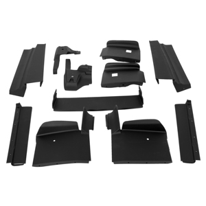 Noir peint pour Cadillac <span class=keywords><strong>Eldorado</strong></span> 1979-1985 Remplisseurs de pare-chocs avant et arrière 11PCS - Product Image 2