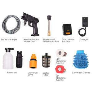 Meilleures ventes Nettoyeur haute pression électrique portable Pistolet de lavage de <span class=keywords><strong>voiture</strong></span> automatique pour le nettoyage à pression - Product Image 4