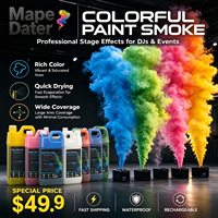 Liquide de fumée coloré DJ 8 couleurs pour fête de révélation du sexe de bébé, 2L, à longue durée de persistance pour machine à fumée de scène