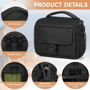 Sac de transport pour appareil photo - Étui antichoc et résistant à l'eau compatible avec les appareils photo <span class=keywords><strong>Canon</strong></span> EOS R50, <span class=keywords><strong>M50</strong></span>, Powershot SX540, SX70, etc. - Product Image 6