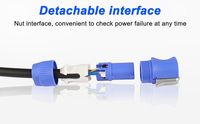 IP65 12AWG 3-poliges PowerCon-Strom verlängerung kabel für LED-Bildschirmstrahl-Moving-Head-Licht, Bühnen licht leistung, Audio-Video-Geräte