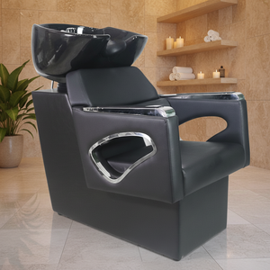 อุปกรณ์ทำผมสำหรับร้านเสริมสวย อ่างเซรามิก เก้าอี้สระผม เตียงสระผม - Product Image 1