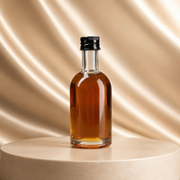 Bouteilles en verre pour boissons de 100 ml à 500 ml avec bouchon à vis, transparentes, service de gravure, pour diffuseur de parfum, thé, jus de fruits, lait