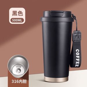 Vaso Térmico de Acero Inoxidable de Doble Uso de 500 ml, Personalizado para Regalos Empresariales, para Bebidas Frías y Calientes - Product Image 3
