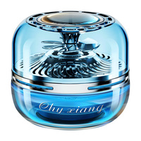 Fabricant haut de gamme personnalisé voiture solaire rotatif en forme de cylindre aromathérapie désodorisant décoratif parfum de forêt longue durée