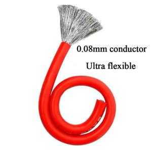 Filo in Silicone morbido Ultra flessibile ad alta resistenza invernale 25 35 <span class=keywords><strong>50</strong></span> 75 95 grande quadrato 4 3 2 1awg nuovo filo batteria al litio - Product Image 4