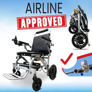 Silla de Ruedas Eléctrica Plegable Ligera KSM-603 Power Travel, Silla de Ruedas Eléctrica con Motor para Personas con Discapacidad - Product Image 3