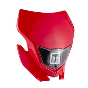 LINGQI Phares de <span class=keywords><strong>moto</strong></span> à LED modifiés Éclairage de phares Grimace Capot pour <span class=keywords><strong>moto</strong></span> tout-terrain Motocross Dirt Bike Parts - Product Image 2