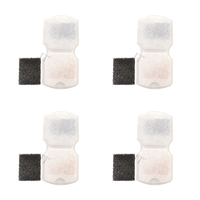 Filtres pour fontaines à eau pour animaux de compagnie compatibles avec les fontaines en acier inoxydable, purification multi-étapes pour une eau fraîche