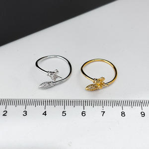 Base para Anillo de Plata S925, Accesorios para Perlas DIY, Anillo de Moda con Cuentas Redondas de 11-13 mm, Joyería de Diamantes 10071 - Product Image 4