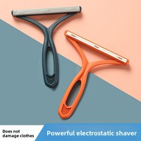 Brosse réutilisable pour enlever les poils d'animaux, grattoir électrostatique en silicone pour vêtements, tapis, canapé, meubles, enlève les poils de chien et de chat