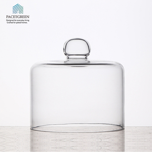 PACETGREEN in vetro Cloche per torta con pane a prova di polvere a forma di sfera a forma di cupola Base in legno per bancone da cucina e Display da tavolo - Product Image 6