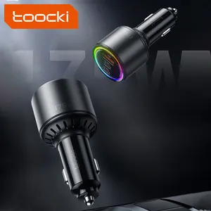 Toocki New Arrive 175W Cargador de batería de coche Cargador de coche Carga rápida Colorido 3 en 1 para iPhone15