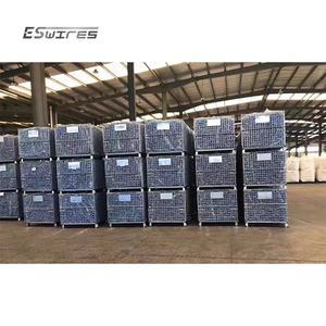 מותאם אישית פלדה מתכת כבדה ציוד מטען אחסון מטען מתקפל תיל מיכל רשת - Product Image 6