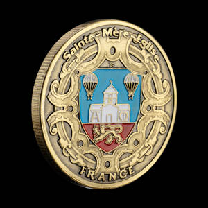 Pièce commémorative aéroportée française plaquée bronze D Day 6.6.<span class=keywords><strong>1944</strong></span> Challenge Coin Souvenir pour cadeau ou Collection - Product Image 5