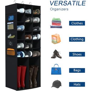 Hanging <b>Shoe</b> Organizer 18+2 Sections With Mesh Pockets For Closet <b>Storage</b> Behind Door Use - Product Image 4