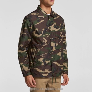 Low Price OEM Quality <b>Men</b> Camouflage Print Nylon <b>Jackets</b> Button up - Product Image 2