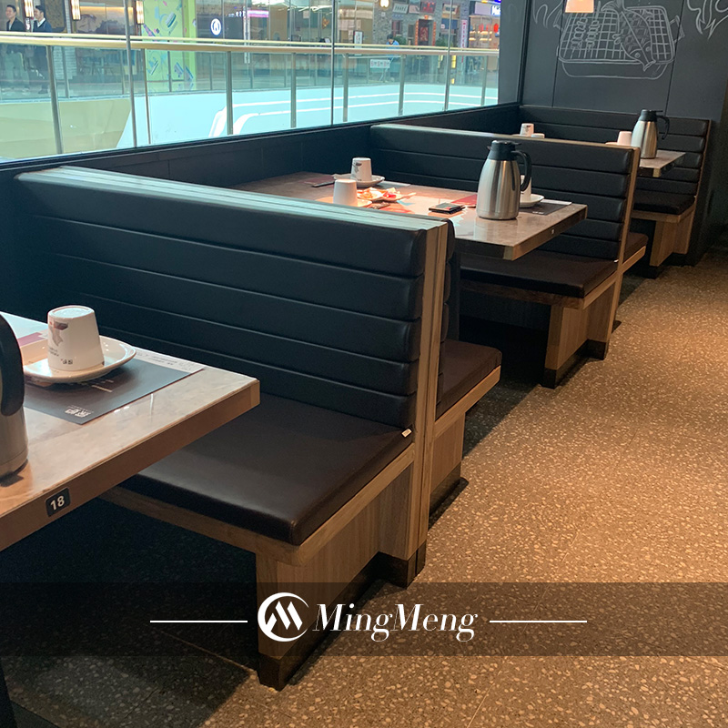 Столы и стулья из массива дерева, диван-будка, стол для сидения, мебель для ресторана, современный набор