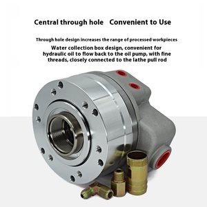 Cylindre hydraulique rotatif hydraulique 646 Six pouces 536 1075 CNC 852 trou agrandi 428 cylindre de tour cylindres de produit creux - Product Image 4