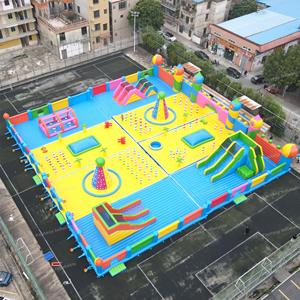 Giải trí ngoài trời nhảy trò chơi trẻ em <span class=keywords><strong>Inflatable</strong></span> sân chơi vui vẻ công viên <span class=keywords><strong>Inflatable</strong></span> các chướng ngại vật trên đất - Product Image 3