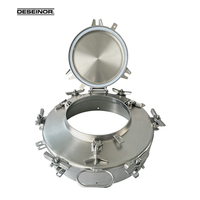 Couvercle de manhole à dégagement rapide en acier inoxydable, auto-verrouillant, avec décompression d'urgence, pour liquides corrosifs et huiles