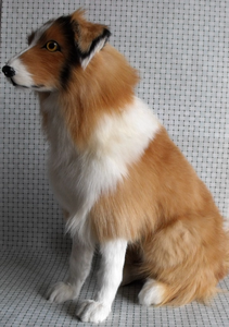 גודל גדול כלב כבשים דגם סטטי מדומה צעצועי בעלי חיים בקטיפה לילדים דגימת הוראה קוגניטיבית או אבזרי צילום - Product Image 3