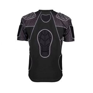 Oem Base Layer Football <b>Rugby</b> Protection Breathable Short Sleeve <b>Padded</b> Compression Shirt - Product Image 3