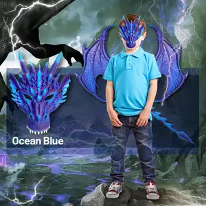 Nouveau costume de dragon de couleur pour Halloween, Noël, ensemble complet de 4 pièces, OEM/ODM