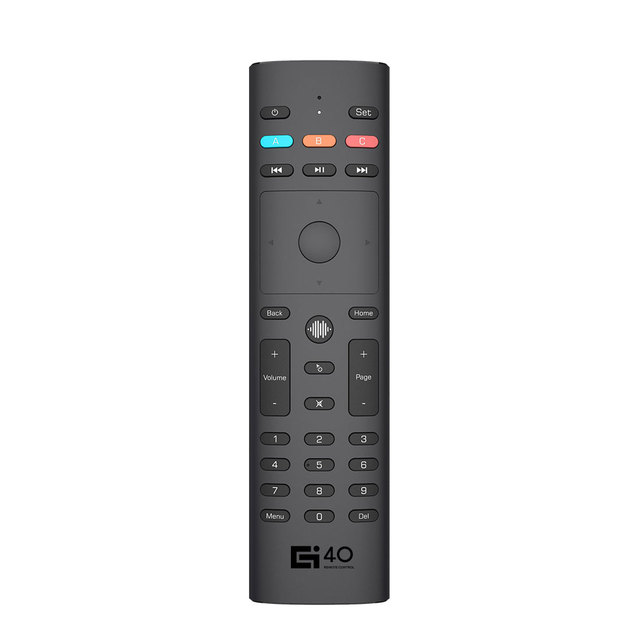 2.4G Wireless 33 Keys IR Learning Remote Control G40S Google Voice Microphone Gyroscope Air Mouse
