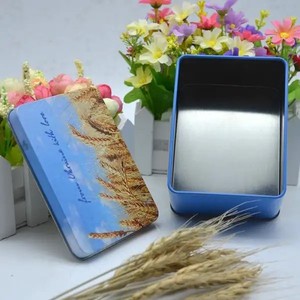 Boîte à biscuits <span class=keywords><strong>de</strong></span> blé en métal <span class=keywords><strong>de</strong></span> forme rectangulaire emballage <span class=keywords><strong>de</strong></span> biscuits en étain - Product Image 2