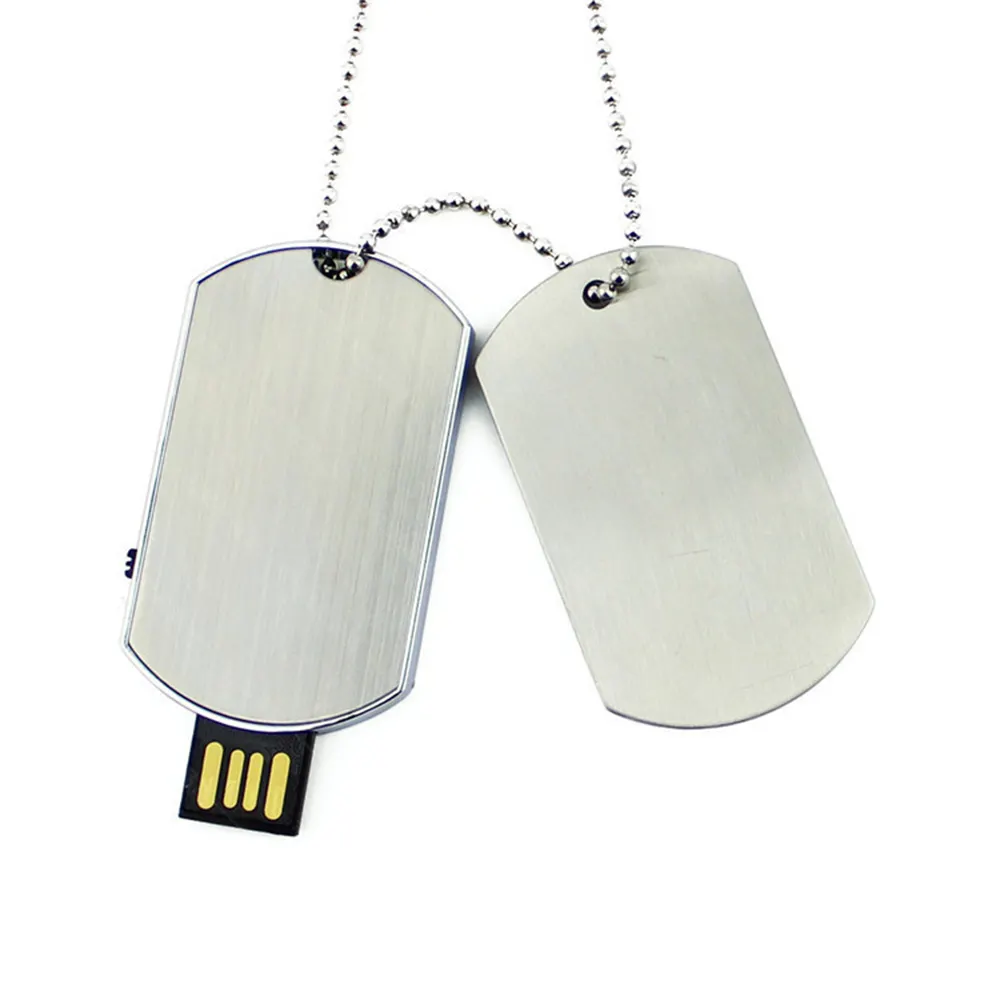 Custom Metal Necklaces Usb Flash Drive Pendrive128gb 64gb 32gb Usb20 30 Flash Disk Pen Drive