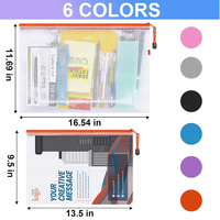 Carpeta de Plástico Transparente A4 de Alta Calidad, Color Caramelo, con Botón, Organizador de Papel PVC para Oficina y Material Escolar