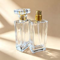 Boîte de parfum carrée de luxe d'usine avec bouchon et brosse, insert en mousse de 30 ml et emballage personnalisé