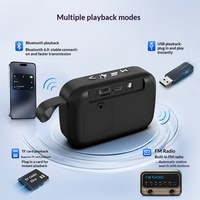 Mgitec V 5.3 pour enceinte sans fil 5.3, batterie détachable, radio portable, mini subwoofer multifonctionnel d'extérieur, sortie 3W