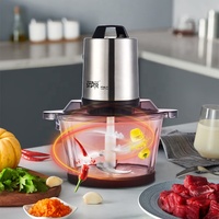 STAR VDE – hachoir à aliments rapide multifonctionnel ST-5508, hachoir à légumes, bol en verre 3L, hachoir à viande