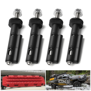Paquete de 4 Correas de Amarre Cortas Negras con Trinquete para SUV, para Sujetar Carga en Vehículos - Product Image 3